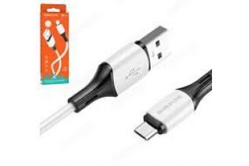 USB Кабель Borofone BX79 USB - MicroUSB (2.4A/1м) (белый)