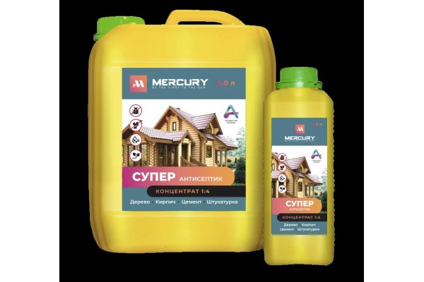 Суперантисептик концентрат 1:4 Mercury (5 л)