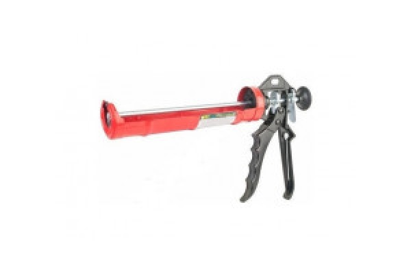 Пістолет для герметика напівзакритий з тріскачкою, з гумовою ручкою 225 мм LT