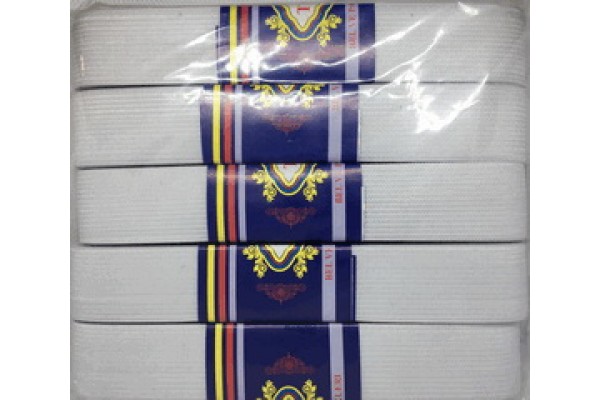 Резинка широка 3см біла 1уп/5шт