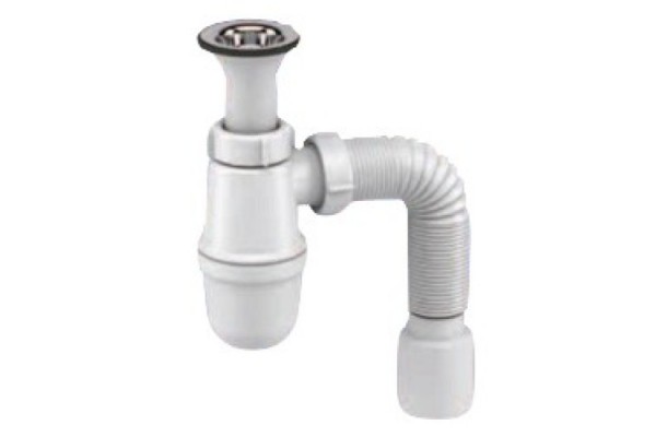 Сифон для умивальника з пласт. випуском 1 ½" і гофрошлангом Santehplast SB 02