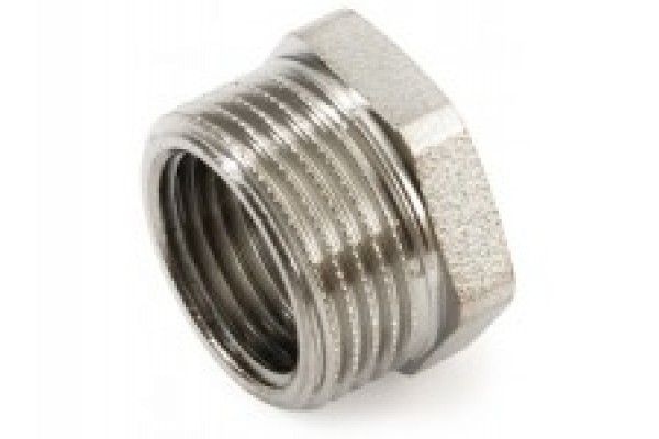 Заглушка BRASS 1/2" зовнiшня нiкель