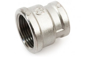 Муфта BRASS 3/4"Вх1/2"В редукционная никель(5уп/150ящ)