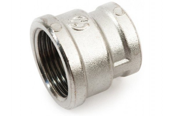 Муфта BRASS 3/4"Вх1/2"В редукционная никель(5уп/150ящ)