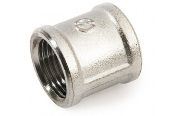 Муфта BRASS никель 1/2" В(10уп/300ящ)