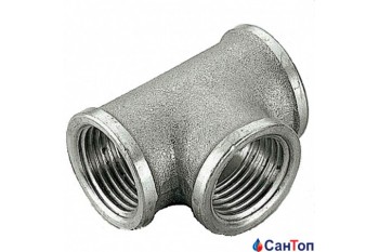 Тройник BRASS 1/2" ВВВ никель