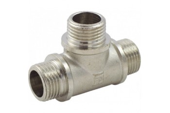 Тройник АБ 1/2" ННН никель