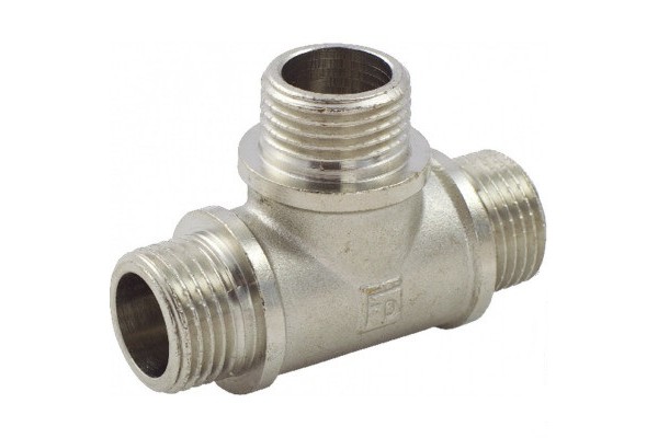 Тройник АБ 1/2" ННН никель