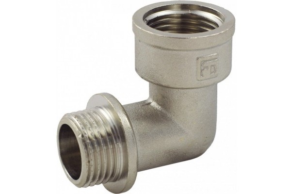 Коліно АБ 1/2"Н-1/2"В нікель