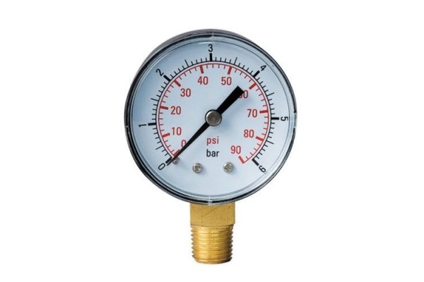 Манометр 1/4 50мм 1-16 бар, нижнє