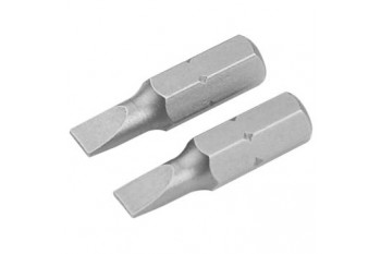 Біти S2 прямий шліц 4.5х0.6х25мм, 2 шт блістер