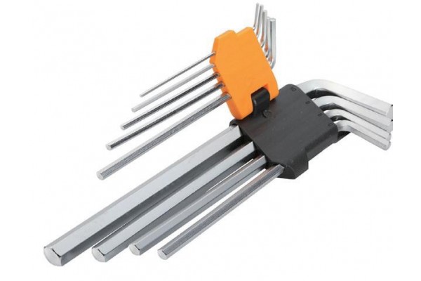 Комплект подовжених шестигранних ключів 9 шт 1.5-10мм