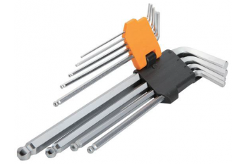 Комплект ключів Торкс з отвором 9 шт Т10-Т50