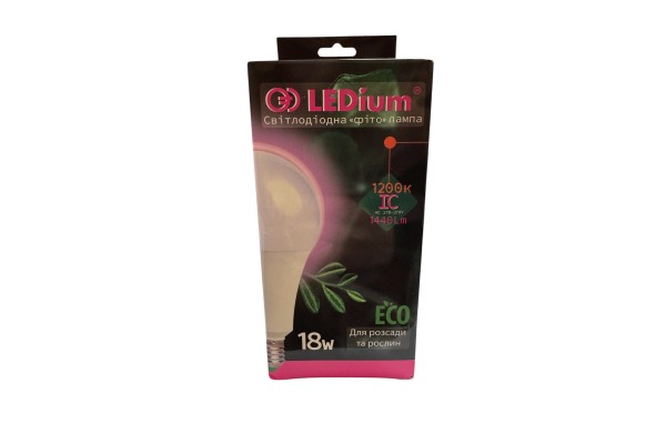 Фотолампа світлодіодна А80 18W 1440Lm Е27 АС170-270V LEDium (o)