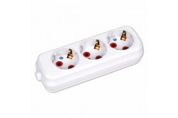 Колодка 3 гнізда із з/к "СВЕТОПРИБОР" (16А) 5813 (10/100)