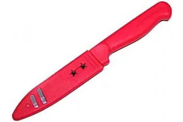 Ніж кухонний у пластиковому чохлі 20см/10см