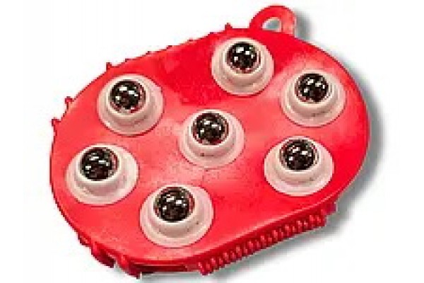 Масажер силіконовий антицелюлітний з металевими вставками 10х15см