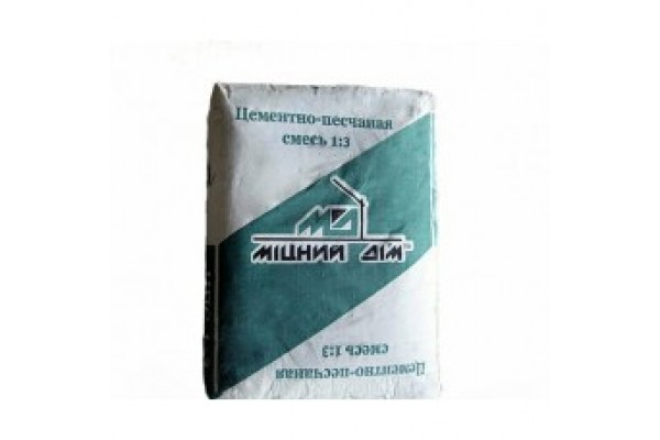 Цементно-піщана суміш "Міцний дім" 25 кг (Ф)