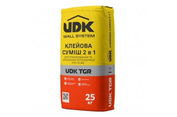 Клей для пінополістеролу та мініральної вати армуючий (ЮДК) UDK TGR 25 кг