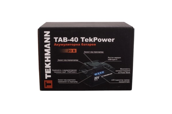 Акумуляторна батарея Tekhmann TAB-40 TekPower