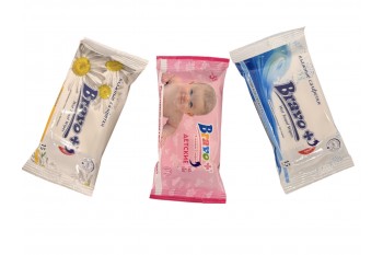 Серветки вологі, Bravo, 15шт/уп