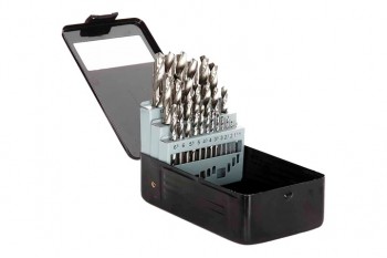 (AR_810204) Набір свердл по металу P6M5 метал кейс 1,0-13,0мм 25шт Apro