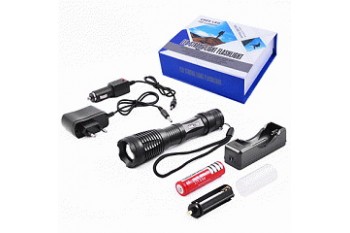 Ліхтар набір Police BL-1837-T6, 1х18650, ЗП 220V/12V (прикур.), ручний zoom (7)