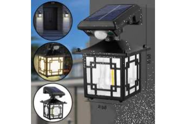 Вуличний світильник JD-1579,  від сонячної батареї з датчиком руху та 3-ма режимами (8)