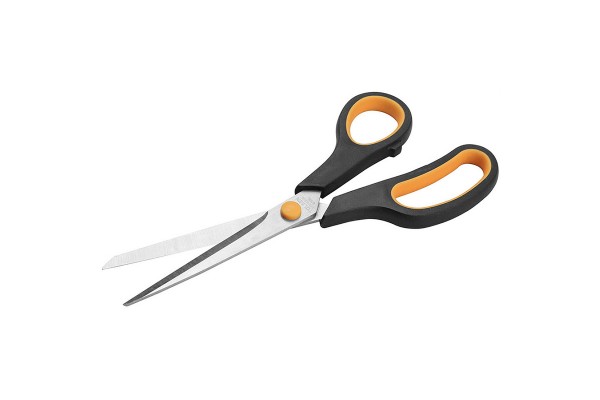 Ножиці офісні 16,5см, пласт. ручки, чорні, Buromax, BM.4507