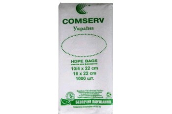 Пакет фасований №0  (18*22), Comserv .1000шт/уп (0)