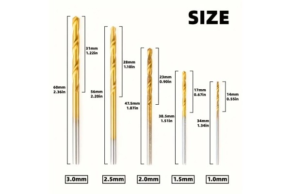 Свердло по металу Китай  2,0 мм. (10)