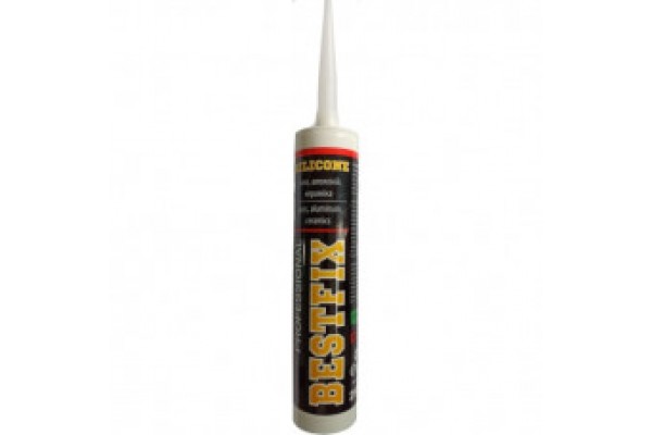 Силікон "BESTFIX" універсальний санітарний білий 280 мл (ящ.24)