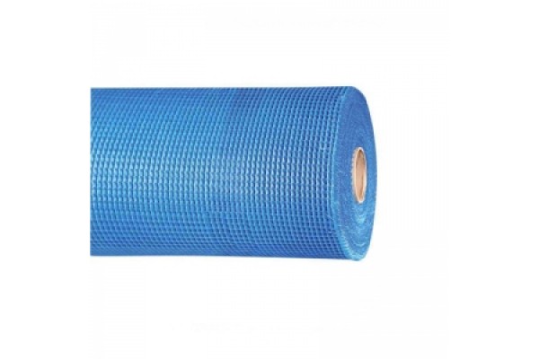 Фасадна скловолоконна сітка МАСТЕР 145гр/м2, 50м2 Синя, комірки 5мм*5мм