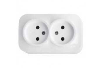 Розетка 2-а накладна SVT-1811 (10/100)