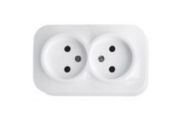 Розетка 2-а накладна SVT-1811 (10/100)