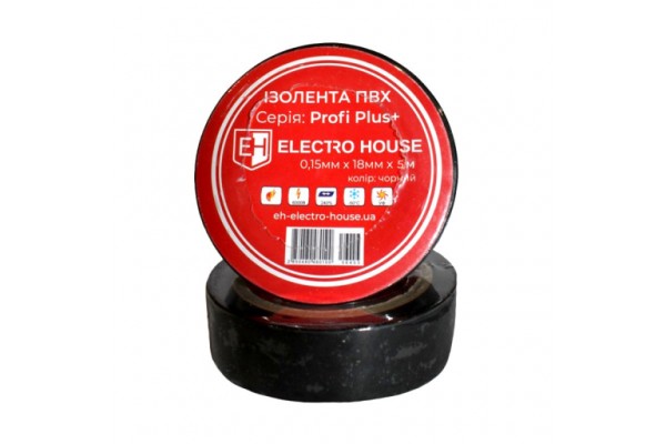 Ізоляційна стрічка чорна 0,15мм x 18 мм x 11 м (е)