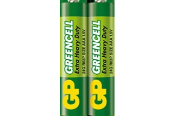 Батарейка GP GREENCELL 1.5V 24G-S2  сольова R03, AAA