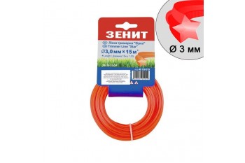 Ліска для садових тримерів "Зірка" 3,0 мм × 15 м (3В-30-15-ОР)