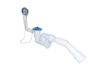 Сифон для ванни регульований ″Waterstal″, 1*1/2 гнучка труба з виходом в каналізацію 40/50