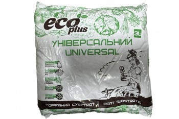 Торф'яний субстрат "УНІВЕРСАЛЬНИЙ" ECO PLUS 3л