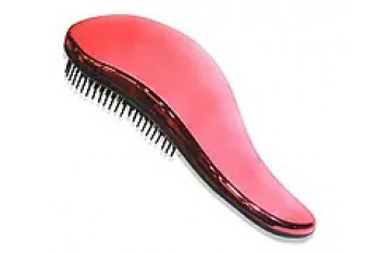Гребінець/масажка для волосся велика з м'якими зубчиками блискуча 19см