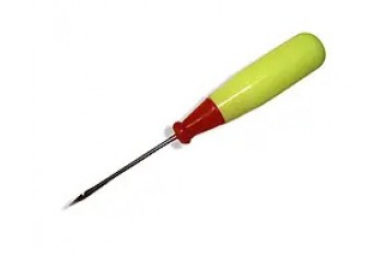 Шило з гачком із пластмасовою потовщеною ручкою 12см