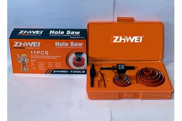 Набор коронок по дерево-металл 11 шт.