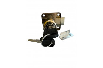 Мебельный замок квадратный дешёвый для ДСП (12шт/уп) с ответной планкой