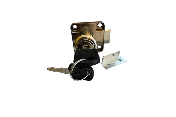 Мебельный замок квадратный дешёвый для ДСП (12шт/уп) с ответной планкой