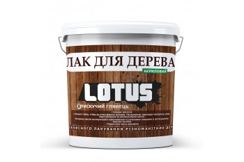 Глянец Лак акриловий LOTUS для дерева, 1,0 л
