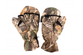 Рукавички зимові флісові на липучках one size