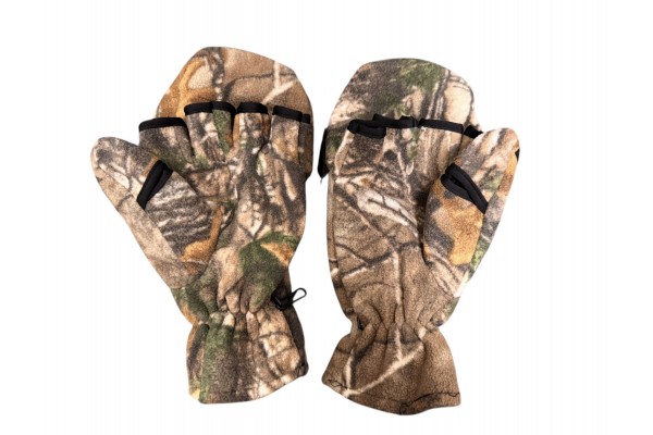 Рукавички зимові флісові на липучках one size