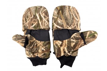 Рукавиці зимові для полювання та риболовлі / Рукавички камуфляж