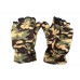 Рукавички зимові флісові з манжетом камуфляж мультикам